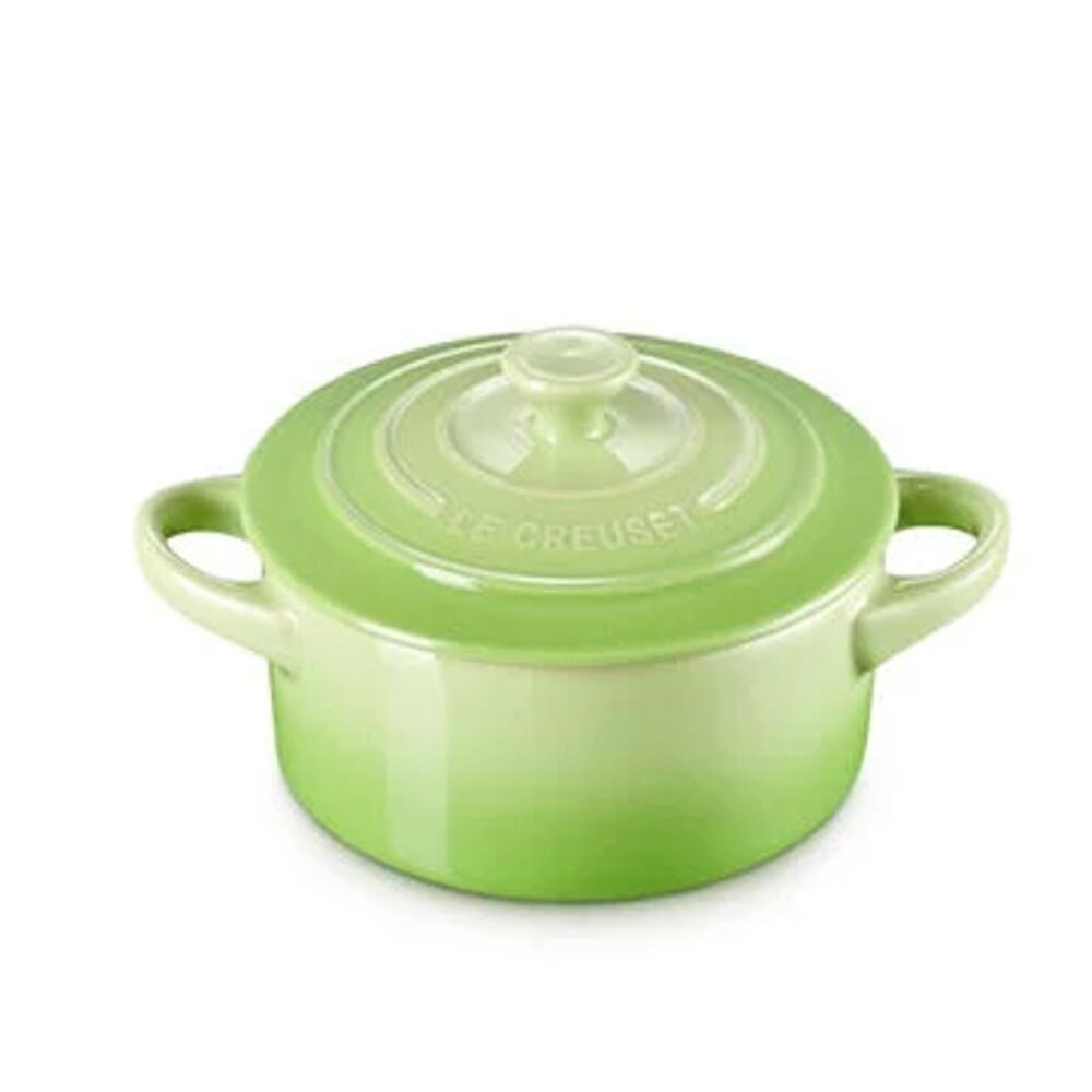 LE CREUSET Mini Round Cocotte Palm Green 8oz 250ml NEW IN BOX